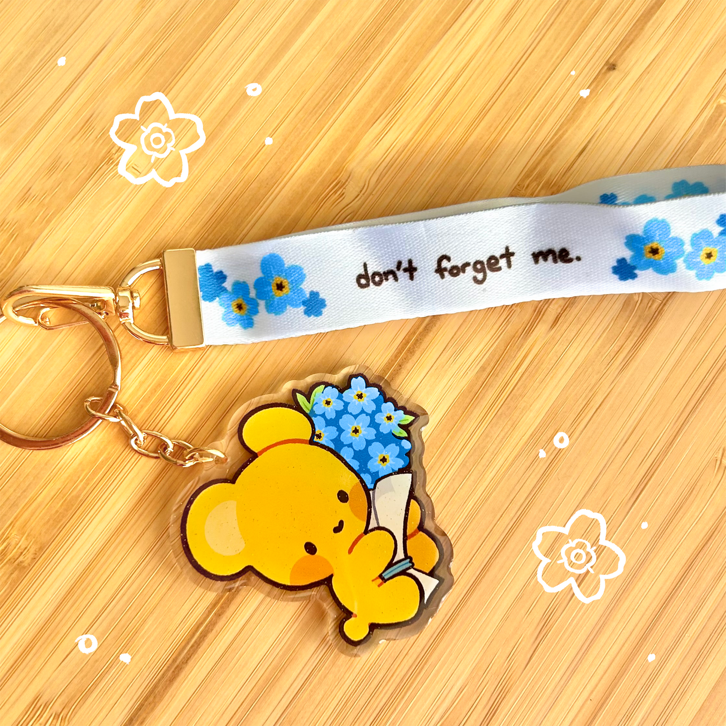 Forget-Me-Not Lanyard Set