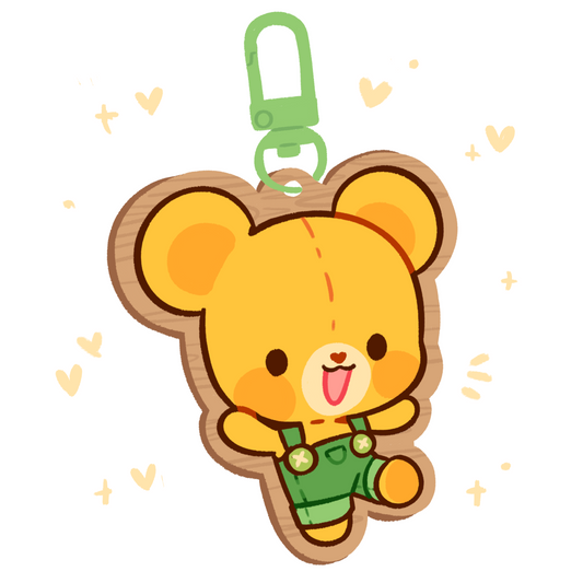 Buttons Wooden Charm (PRE-ORDER)